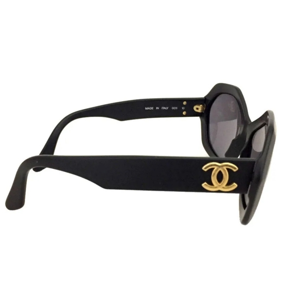 CHANEL  CC LOGO BLACK SUNGLASSES/1C2179 - Picture 3 of 11